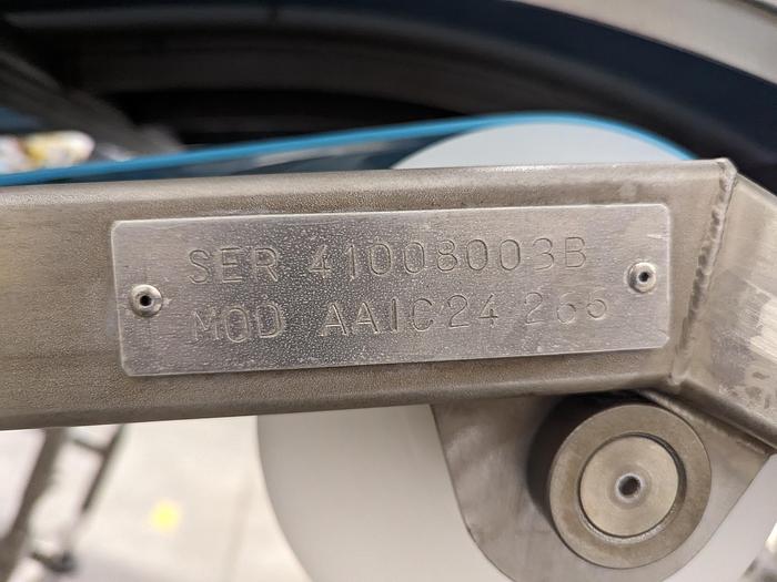 Used Andgar Adjustable Angle Dog Leg Conveyor