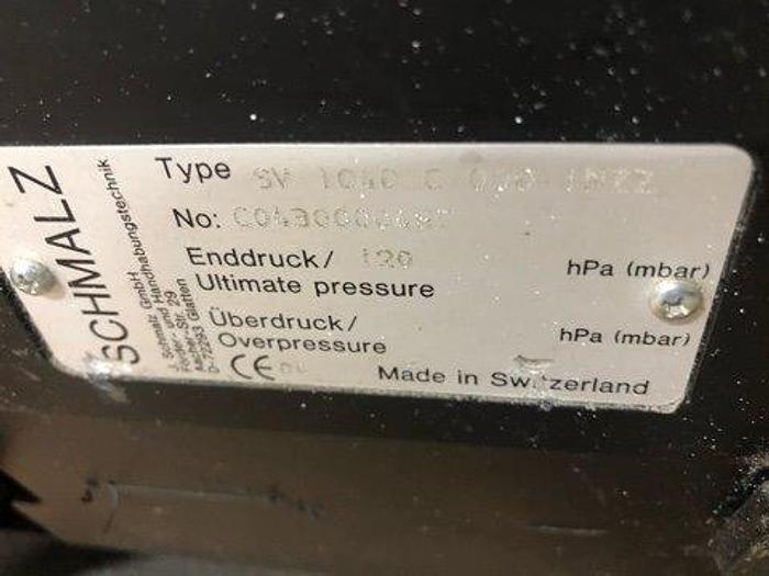 Used Schmalz SV 1040 Vacuum Pump with AC Motor