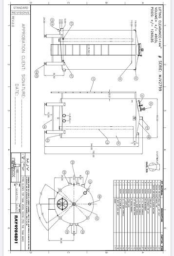 Used Stainless Steel Vertical Tank 4000 Liters