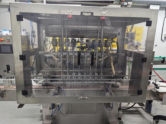 Used Acasi 8-Head Piston Filler & Inline Capper