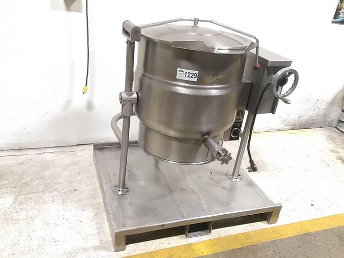 Used Escan 30 gallon Tilting Electric Steam Kettle for Sale at Steep Hill Equipment Solutions