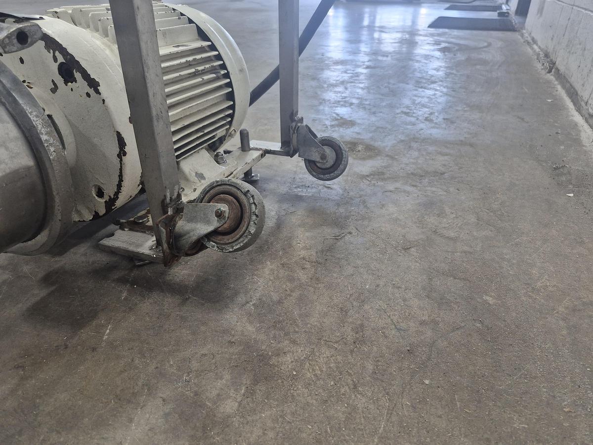 Used 3 HP Portable Sanitary Centrifugal Pump Cart