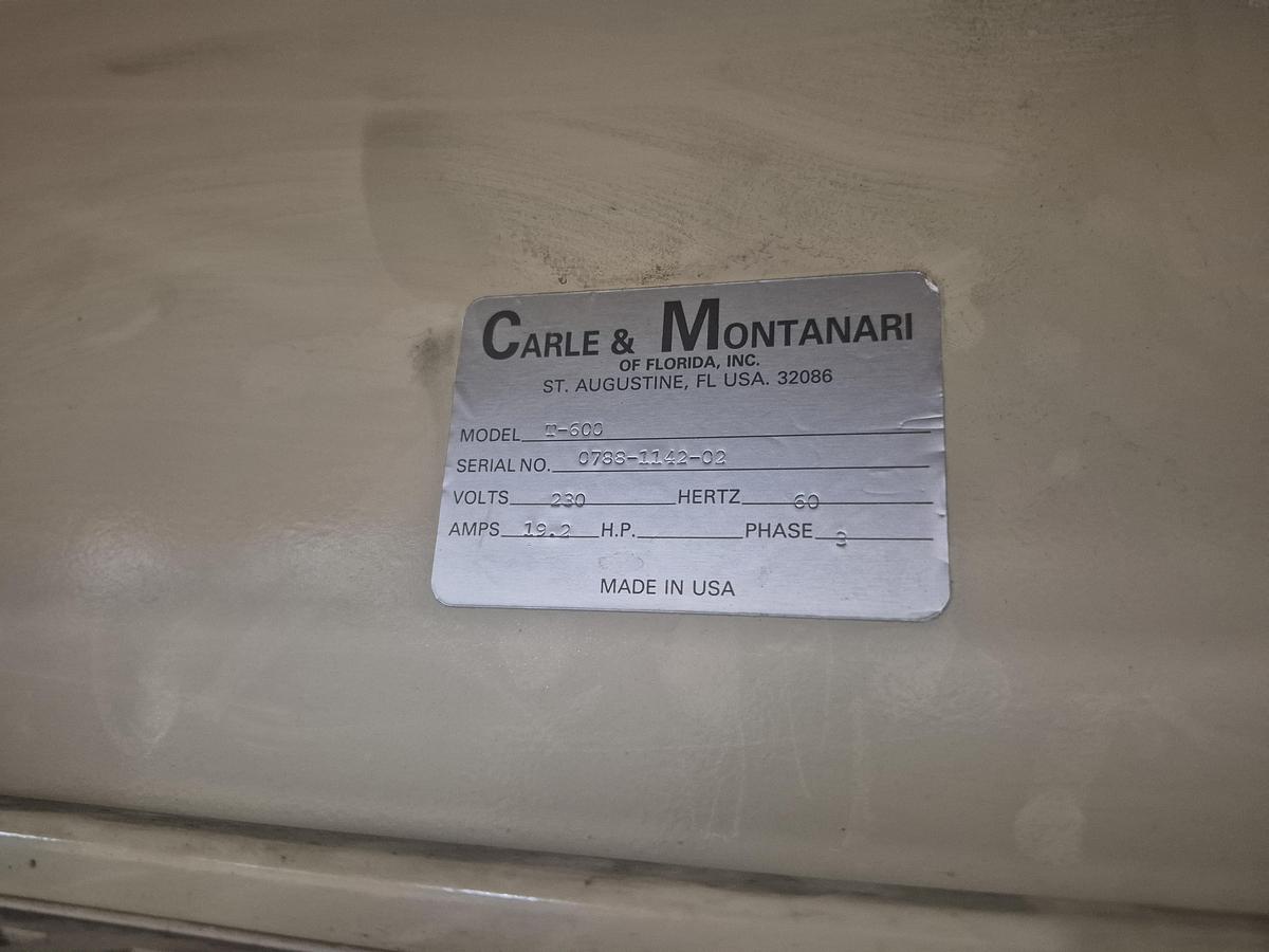 Used Carle & Montanari XCL Continuous Tempering Unit