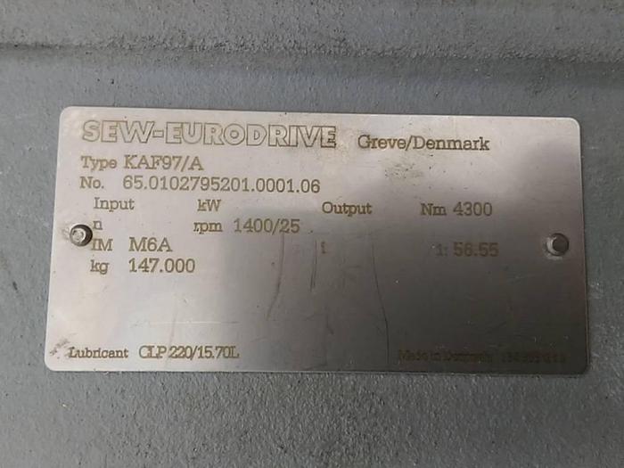 Used SEW KAF97/A Helical Bevel Gearbox