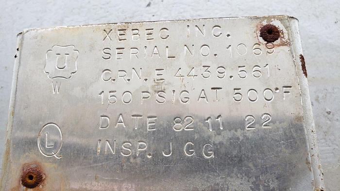 Used Xebec Receiving Tank