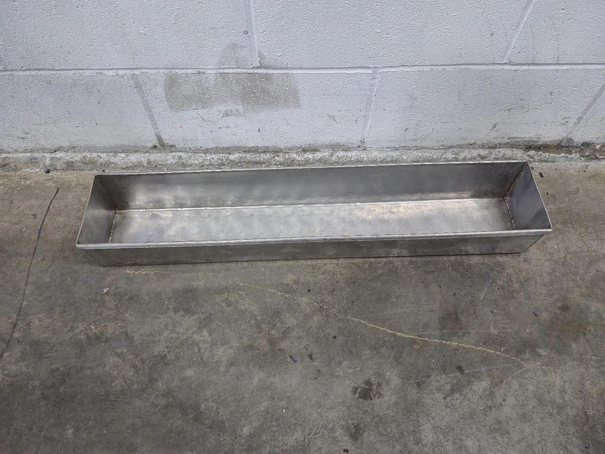 Used Commercial Stainless Steel Meat Former Mold Press Tray Trough 30" x 6" x 4"