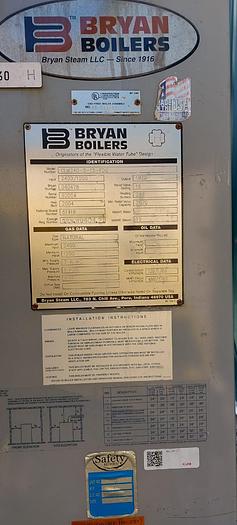 Used Bryan CLM240-S Flexible Tube Steam Boiler