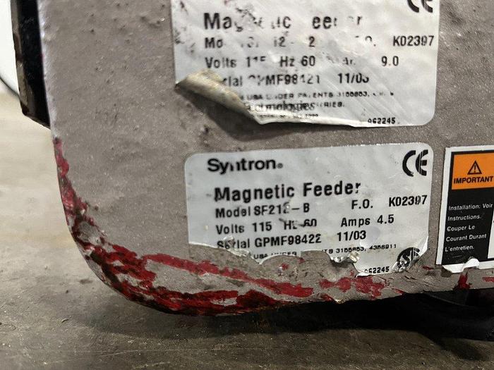 Used Syntron SF212-B Screening Feeder