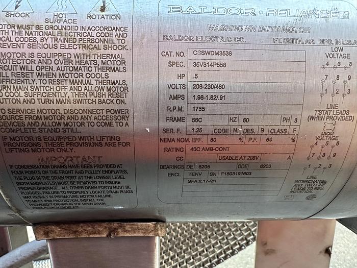 Used RGF Environmental PHI Treatment Tunnel
