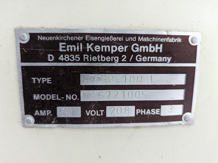 Used Kemper SP 100L Spiral Mixer
