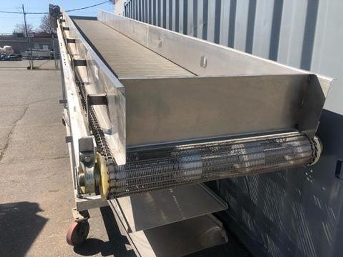Used I.J. White 20'L x 3'W Wire Conveyor