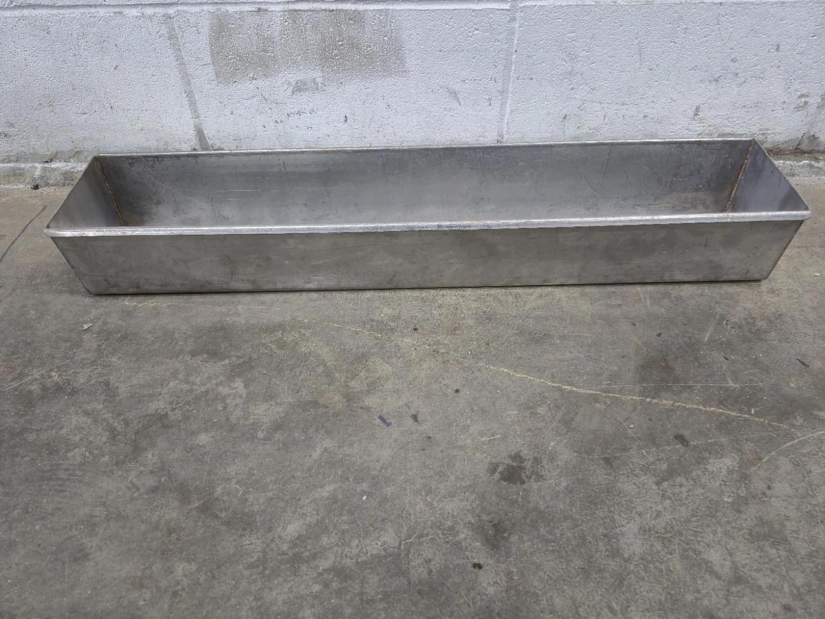 Used Commercial Stainless Steel Meat Former Mold Press Tray Trough 30" x 6" x 4"