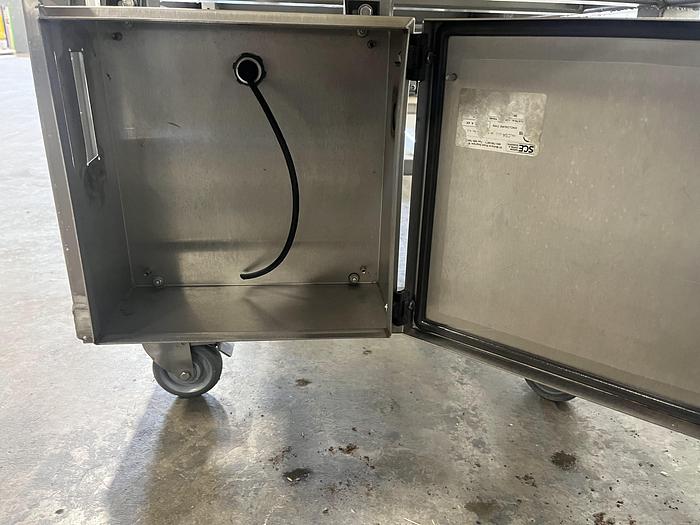 Used Three-Section Wire Conveyor with Rails