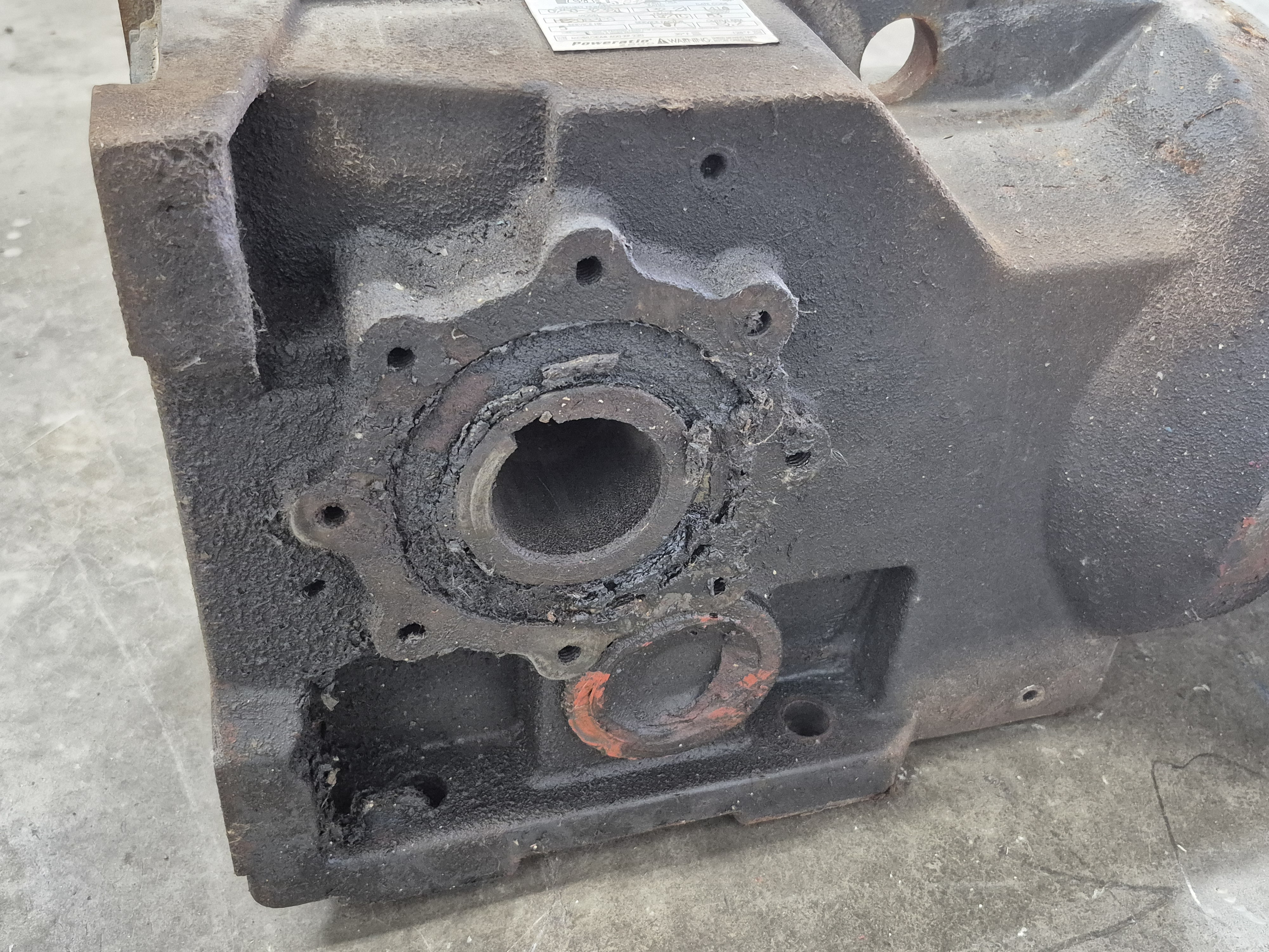 Used Marathon 5 HP Motor with Gear Reducer 