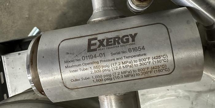 Used Exergy Tube-In-Tube Heat Exchanger