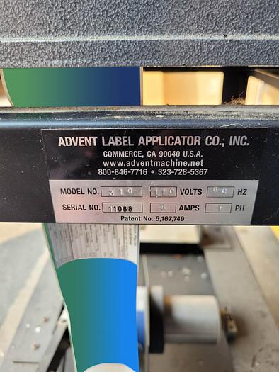 Used Advent 310 Semi-Auto Pressure Sensitive Labeller