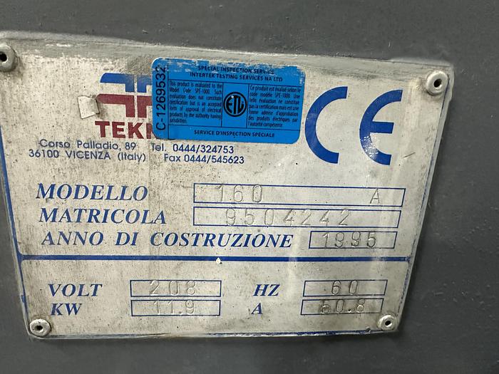 Used Tekno Spiral Mixer