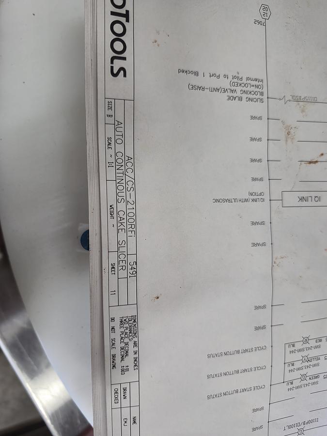 Used FoodTools CS-2100RFi Automatic Round Cake Slicer