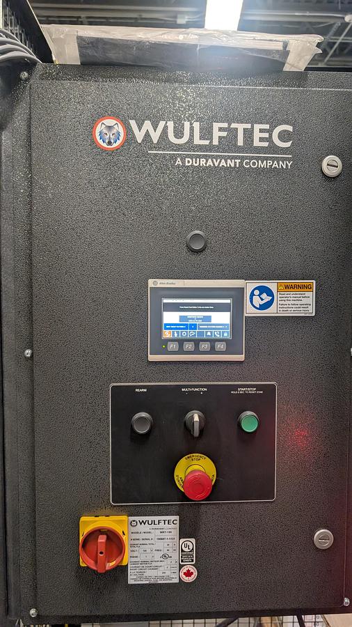 Used Wulftec WRT-150 Semi-Automatic Rotary Arm Stretch Wrapper