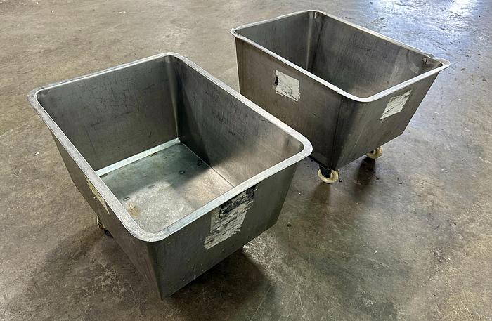 Used 40 Gal Rolling Bins