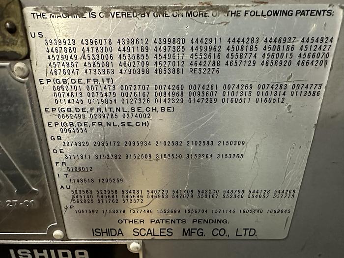 Used Ishida Multi-Head Scales