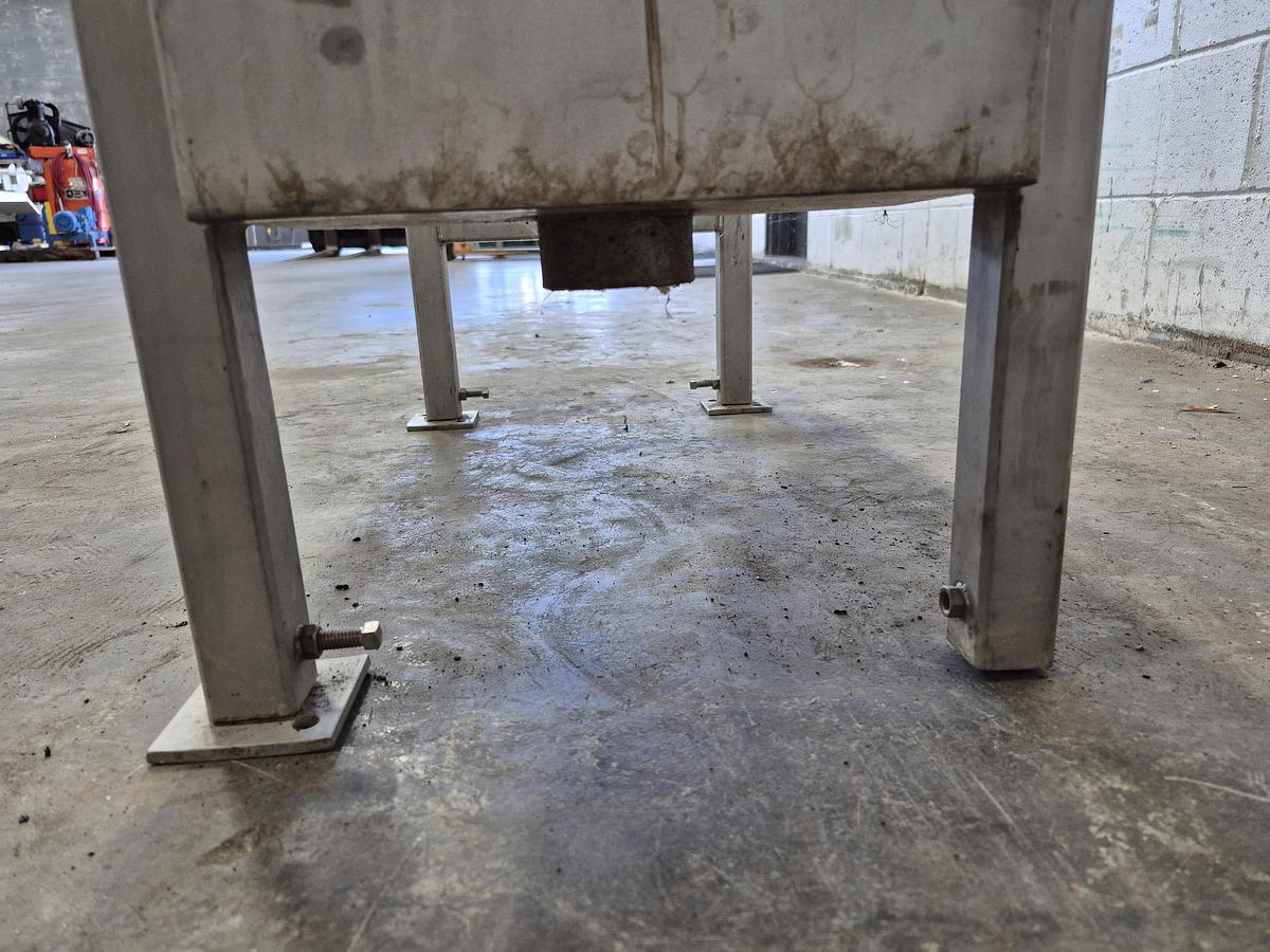 Used 22 Gallon Stainless Steel V-Bottom Trough Hopper