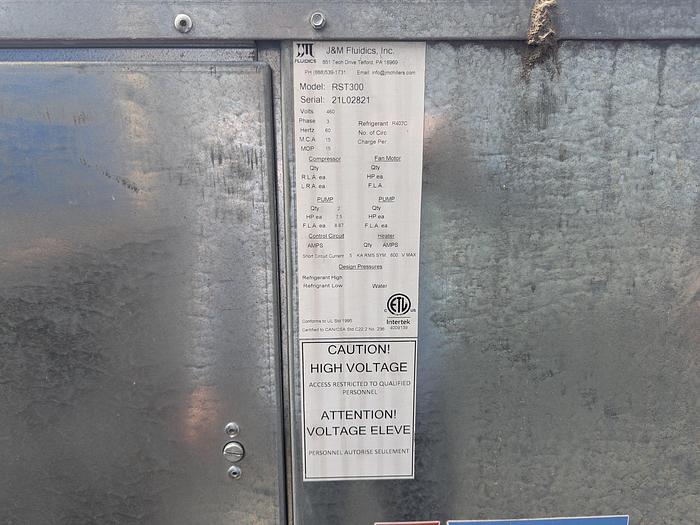 Used Bohn Air-Condensed Cooler w/ Industrial Chiller