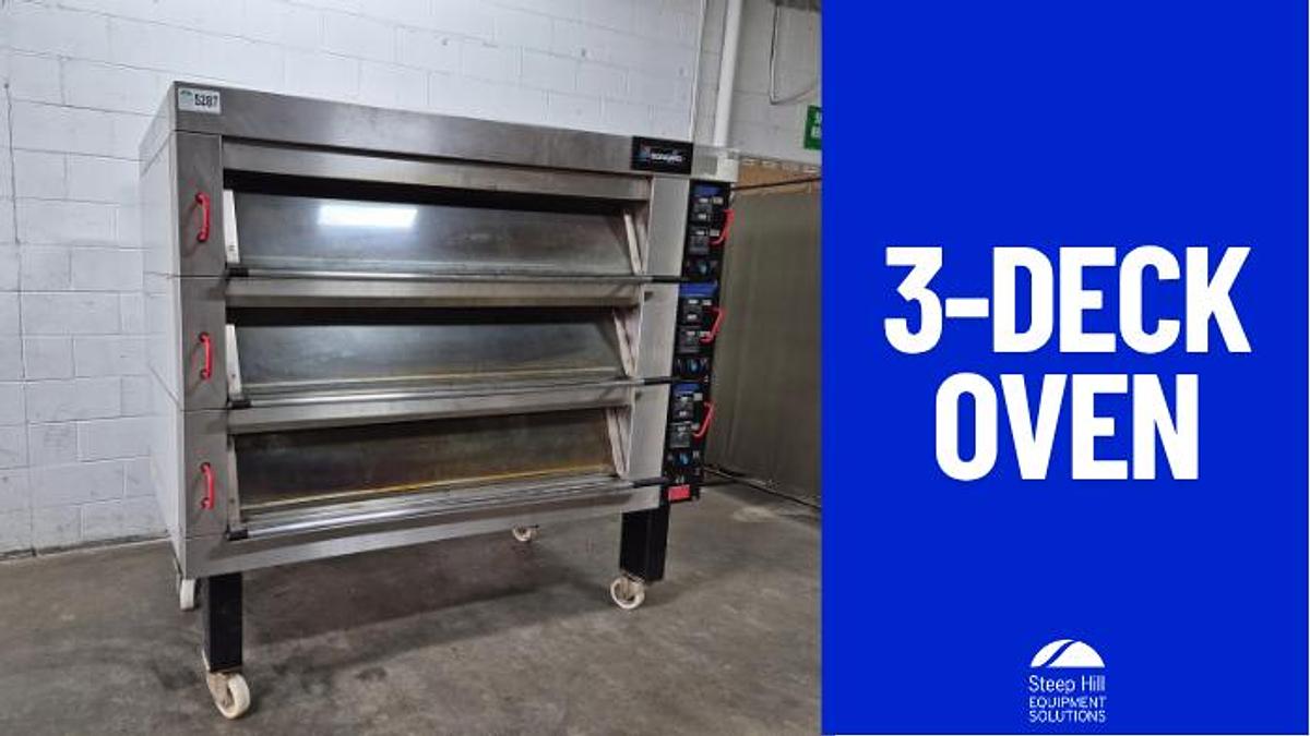 Used Bongard M3I 3-Deck Commercial Electric Oven