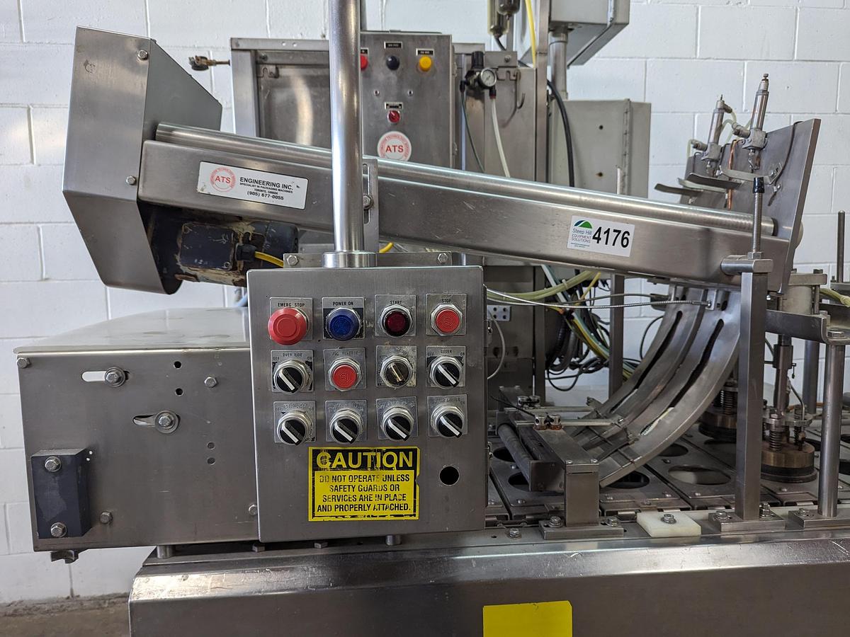 Used Modern Packaging 2 Lane Cup Filler