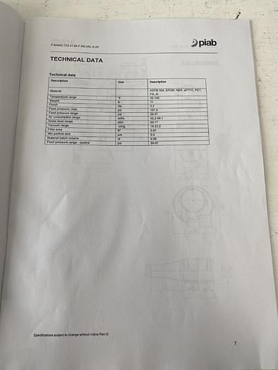 Used PIAB PiFLOW(F) Vacuum Conveyor