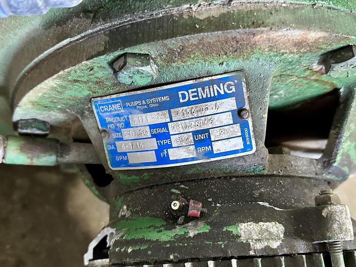 Used CRANE Deming Centrifugal Pump