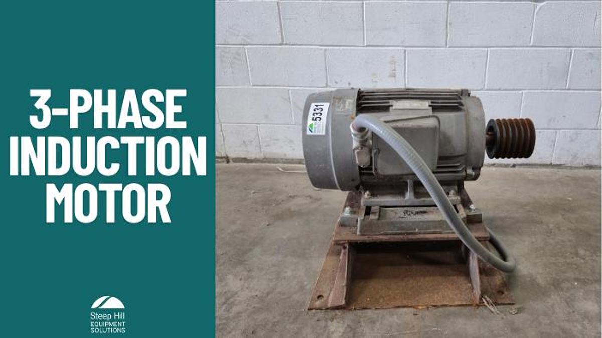 Used Toshiba Corporation World Energy 3 Phase Induction Motor