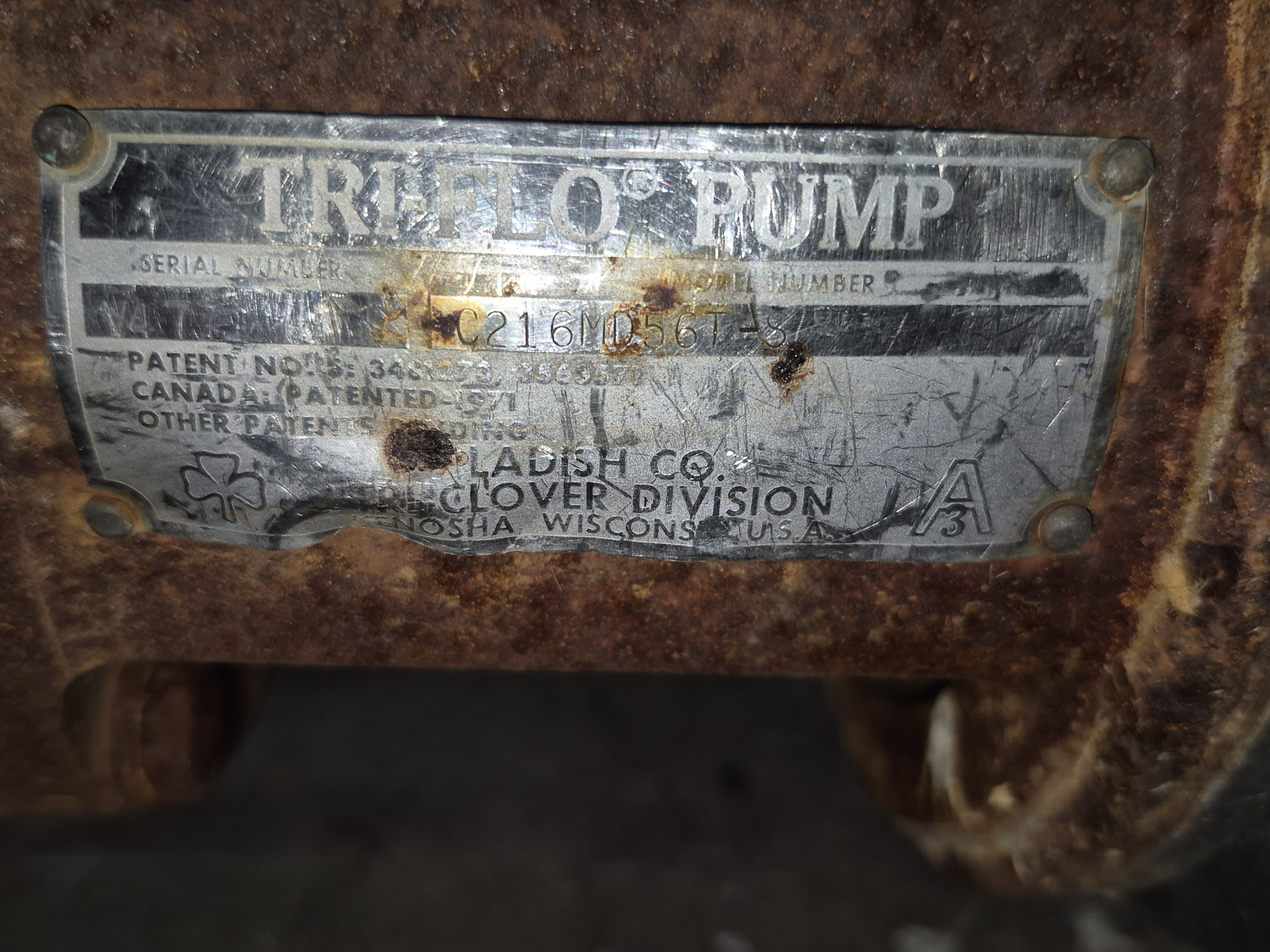 Used Tri-Flo C216MD56T-S Centrifugal Pump