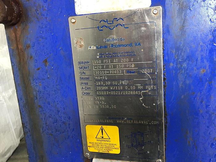 Used Alfa Laval Heat Exchanger