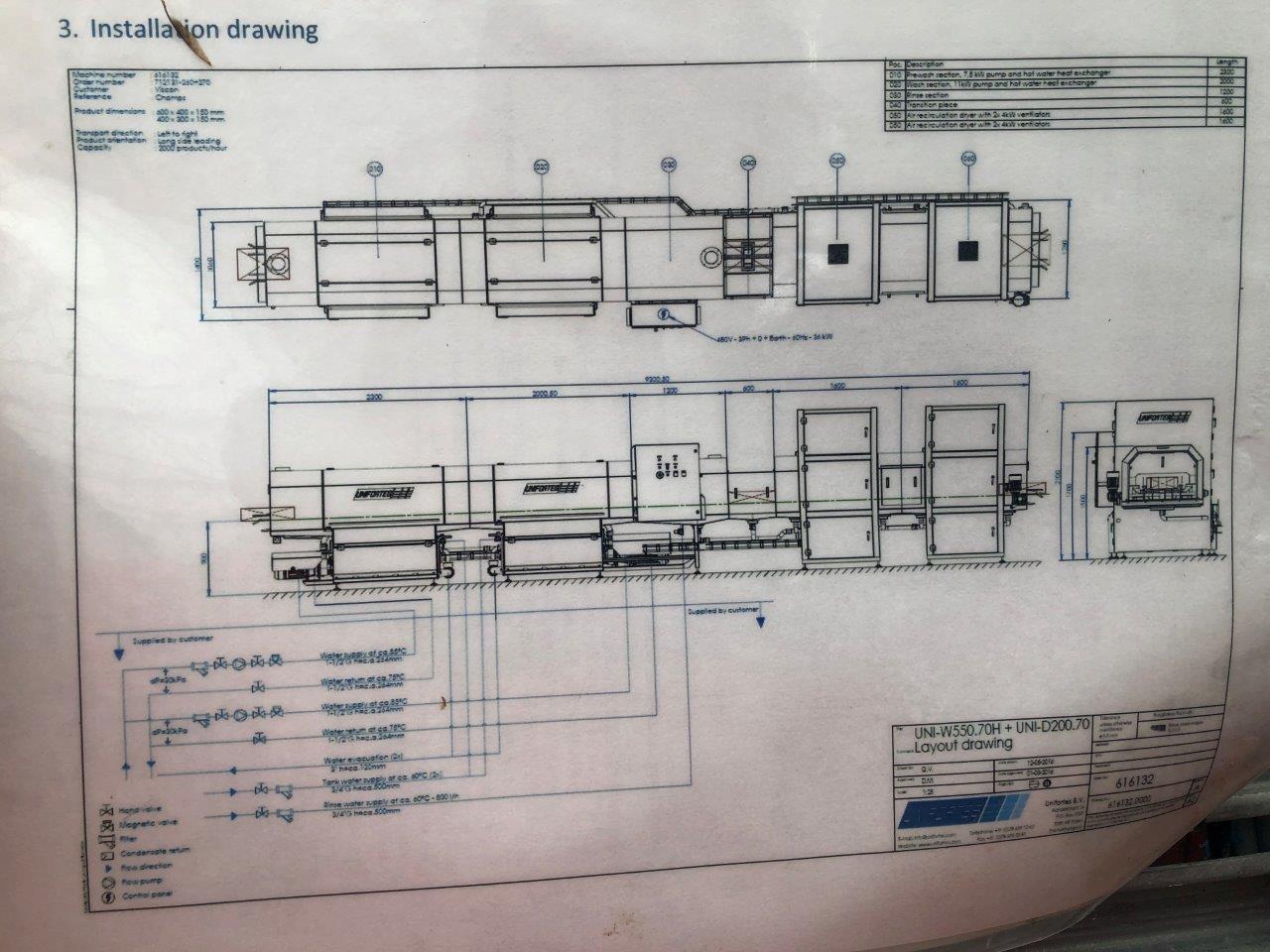 Used Unifortes Tray Washer