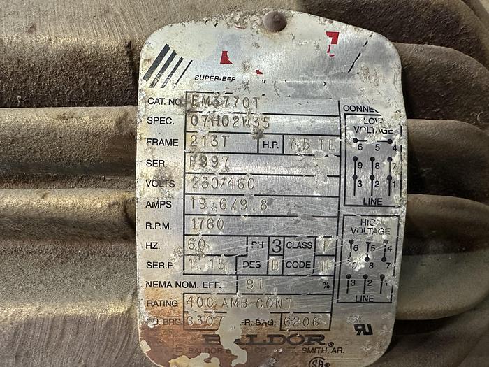 Used Baldor 7.5 HP Electric Motor