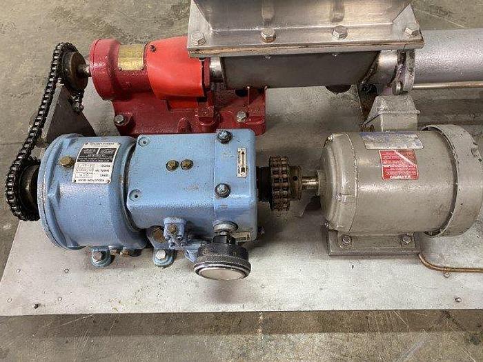 Used Progressive Cavity Pump with Infeed Hopper