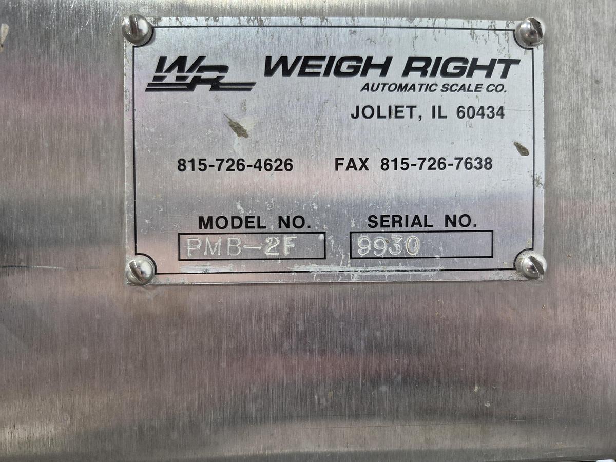 Used Weigh Right PMB-2F Automatic Linear Filling Scale