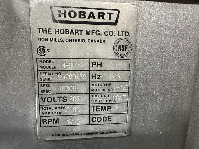 Used Hobart H-600 All-Purpose Mixer