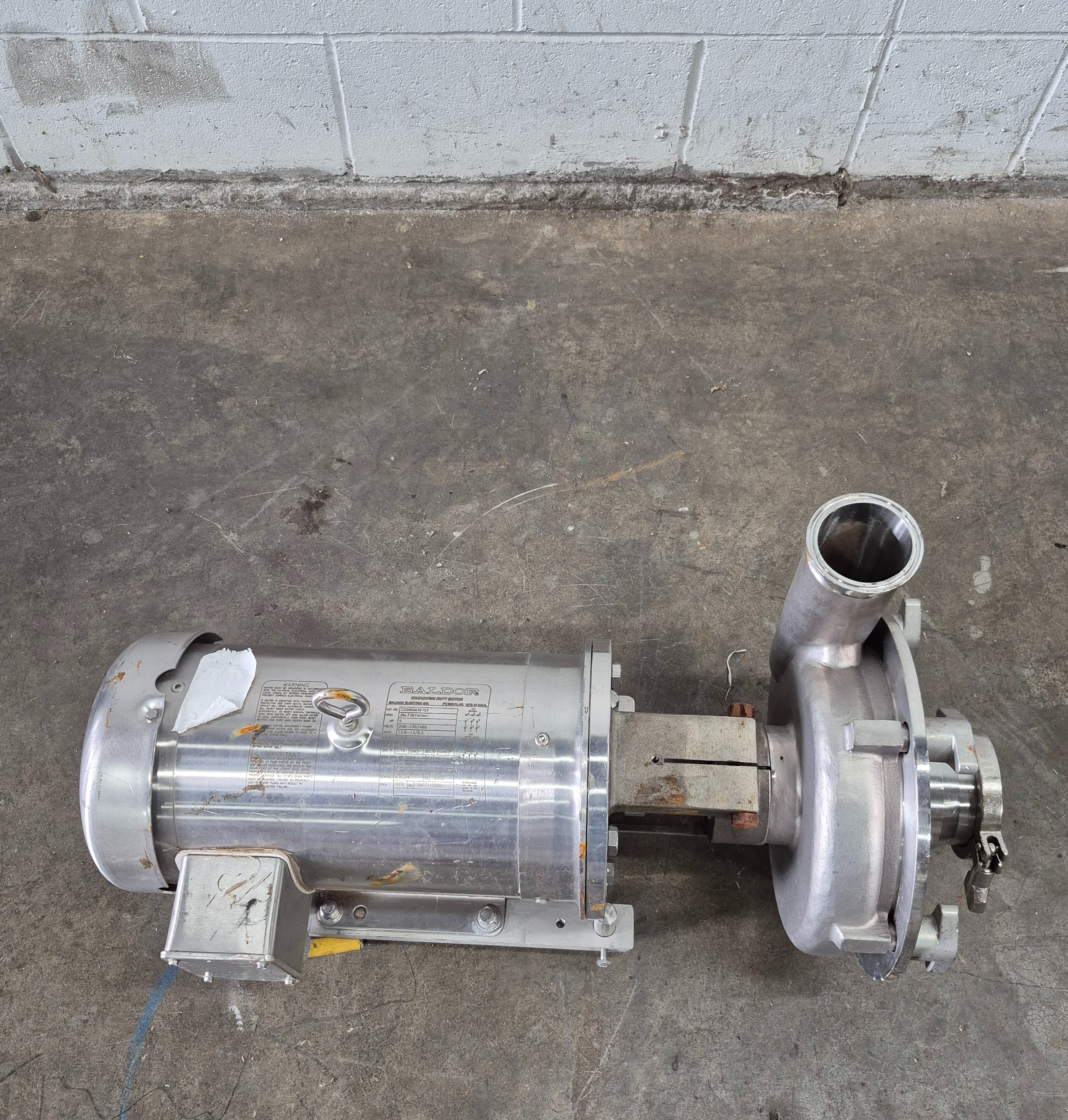 Used Ampco Centrifugal Pump with 5 HP Motor