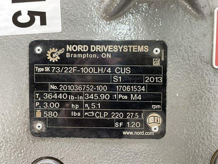 Used Nord In-line Helical Gearmotor