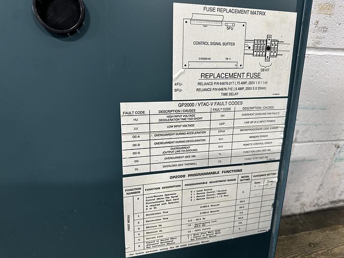 Used Reliance GP2000 30 HP AC Drive