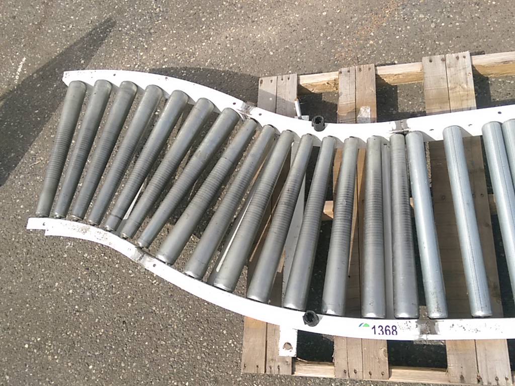 Used 135" long by 20" wide Roller Conveyor