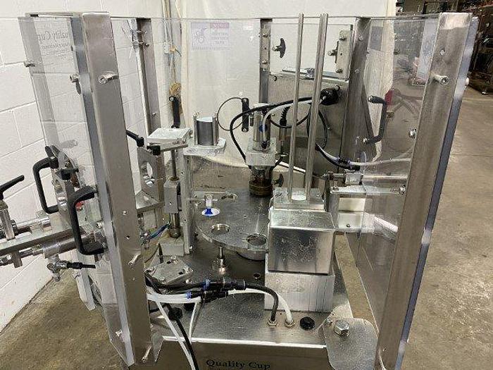Used Quality QC-8 Rotary Cup Filler-Sealer