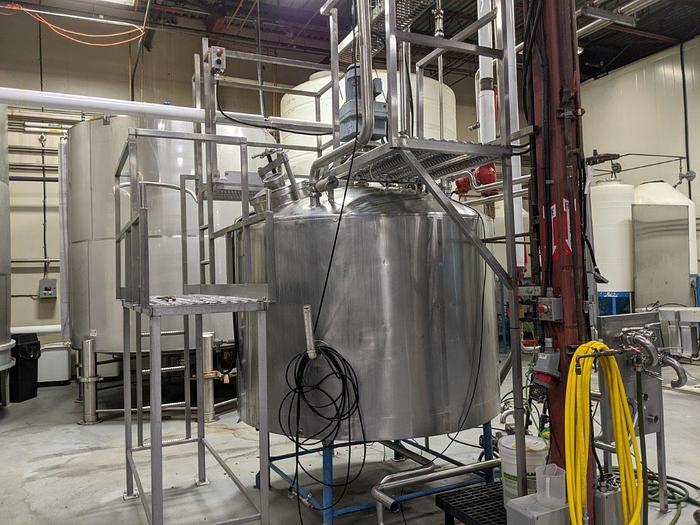 Used CE Howard 600 Gallon Jacketed Tank