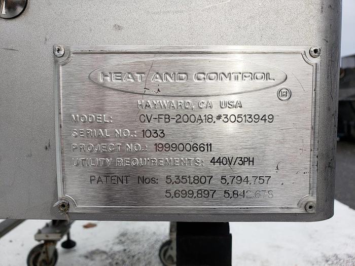 Used Heat and Control CV-FB-200 Vibratory Feeder