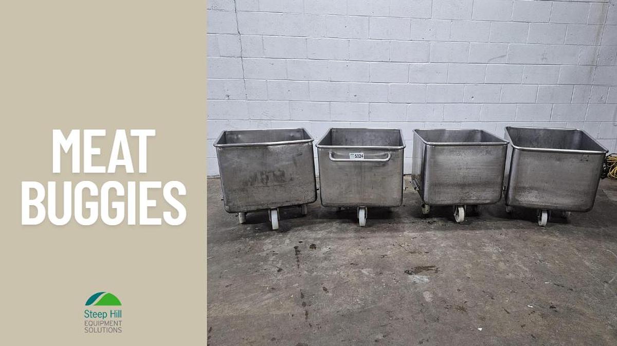 Used Stainless Steel Meat Buggies