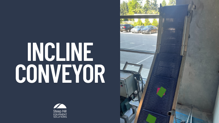 Used Cleated Incline Conveyor
