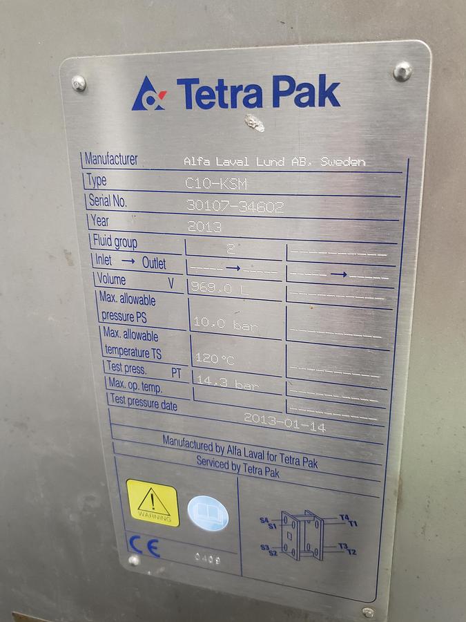 Used Alfa Laval Tetra Pak C10-KSM Plate Heat Exchanger