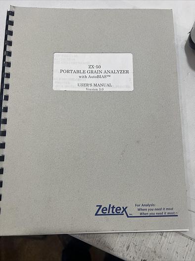Used Zeltex ZX 50 Portable Grain Analyzer Grain Protein Tester